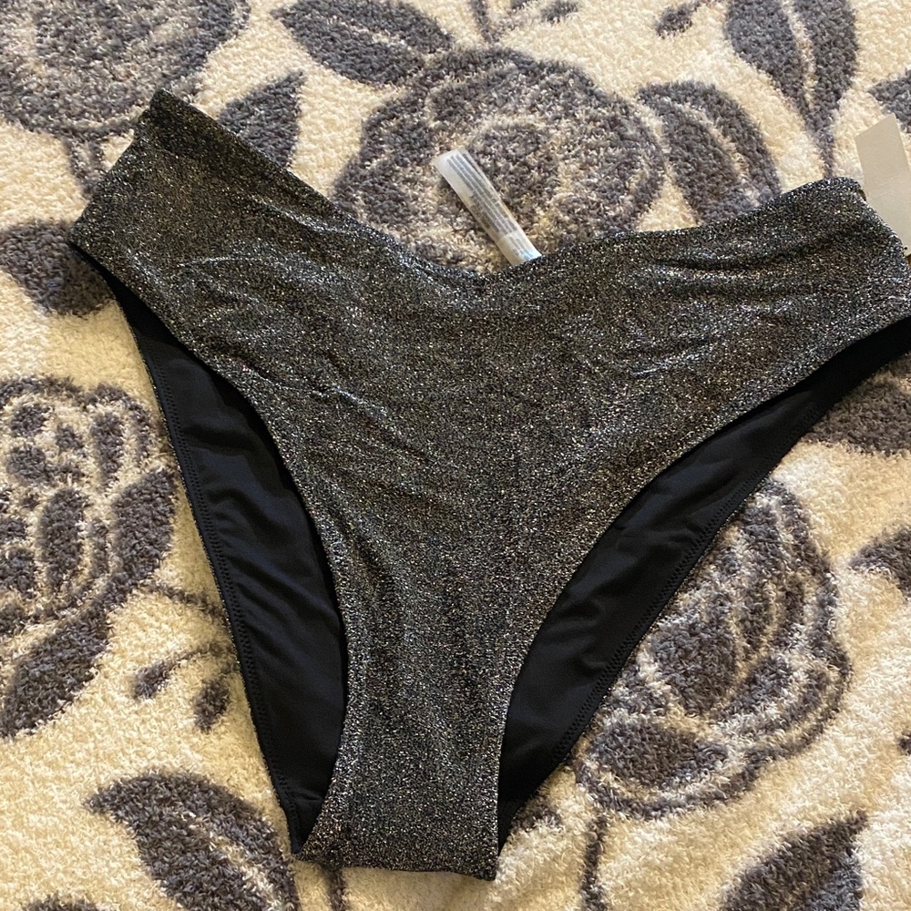 Sparkle Bikini bottoms  - Silver Glitter